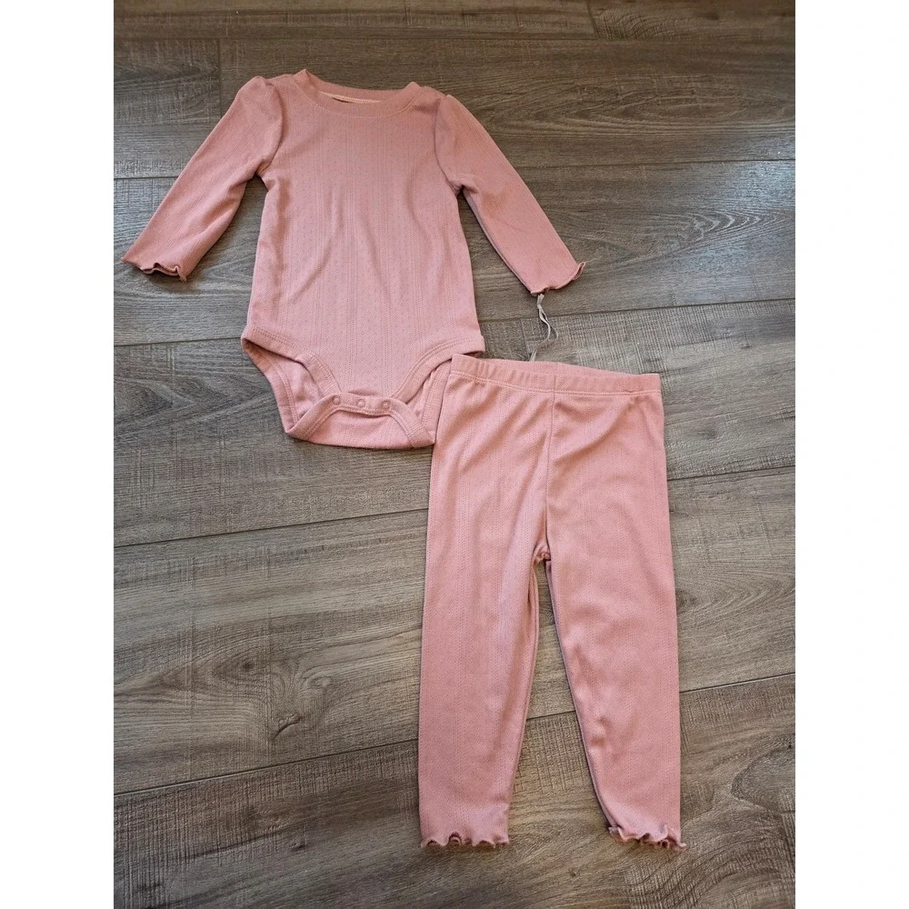 Cloud island baby‎ girl outfit 12 mos